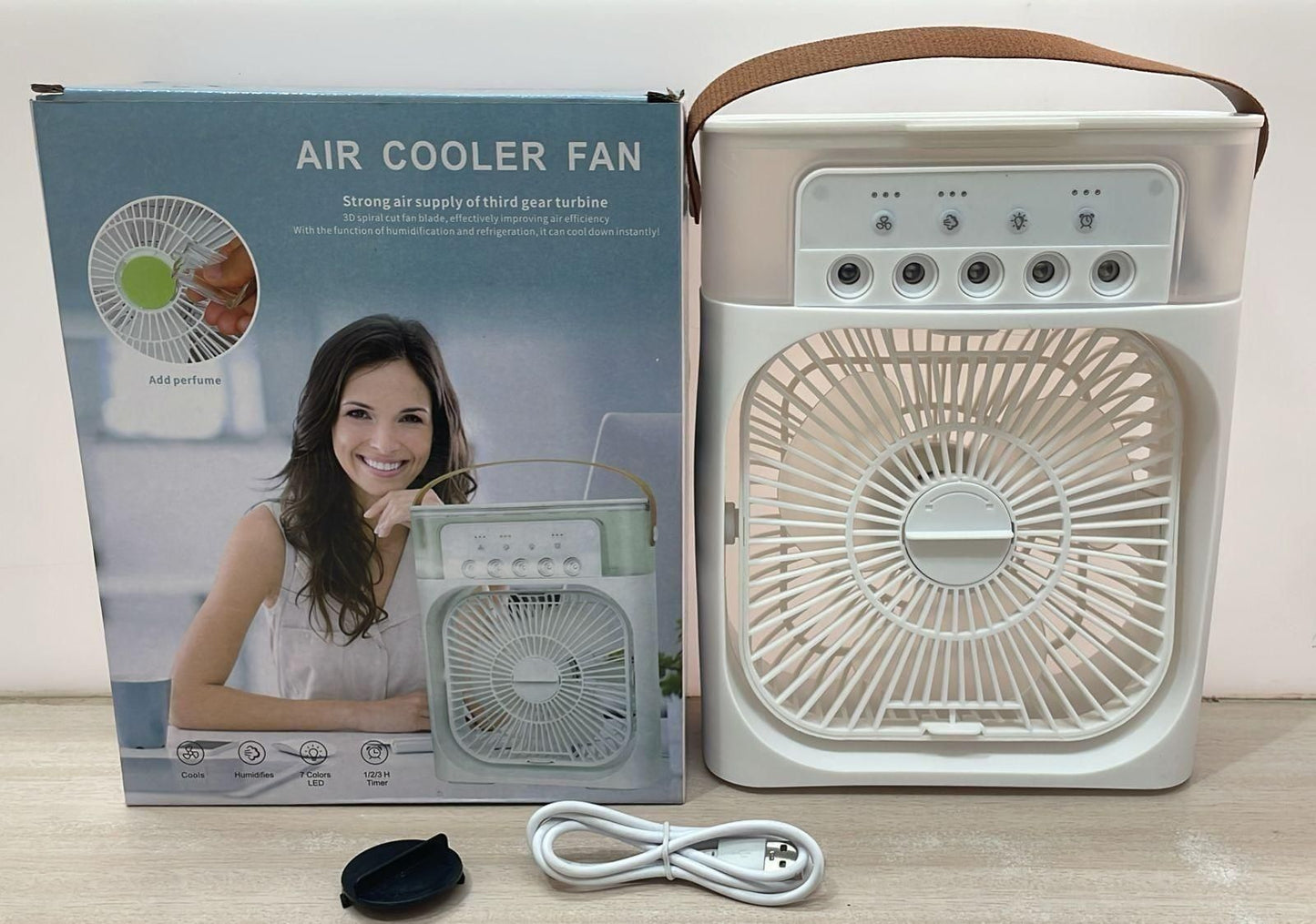 🌀 CoolBreeze™ USB Air Cooler Fan – Stay Chill Anywhere! 🔌❄️