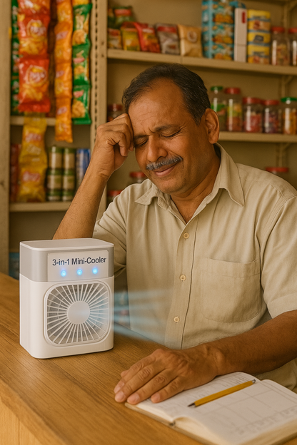 🌀 CoolBreeze™ USB Air Cooler Fan – Stay Chill Anywhere! 🔌❄️